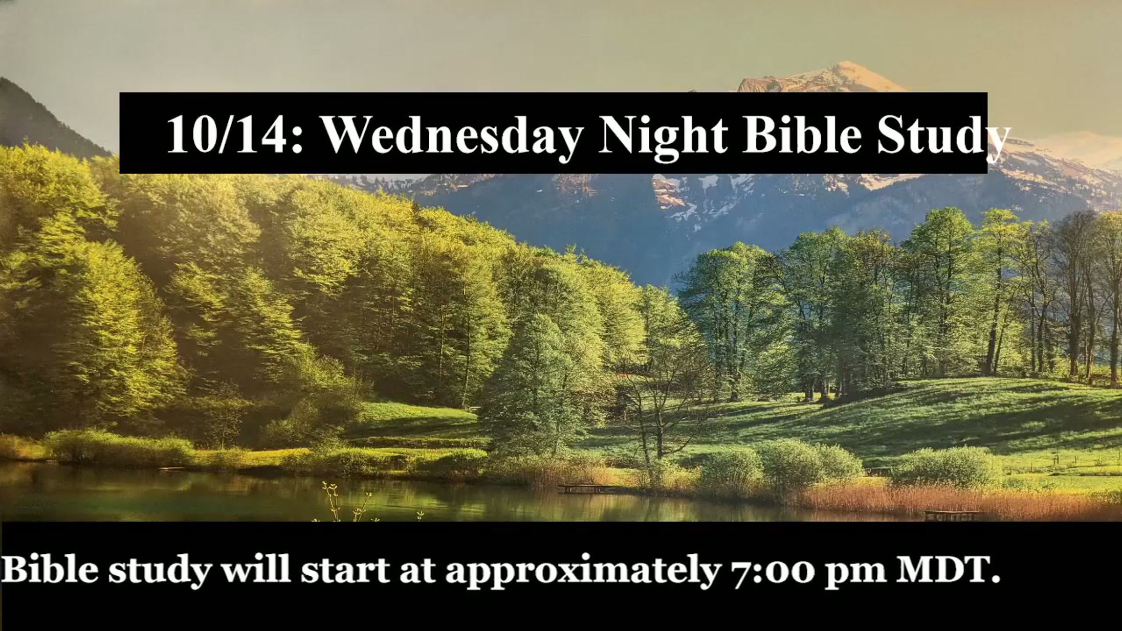 10/14: 1 Peter 3:13-_ - 7pmWed